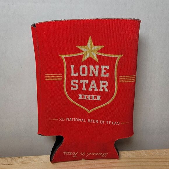 Lone Star Can Koozie Red - Picture 2 of 2